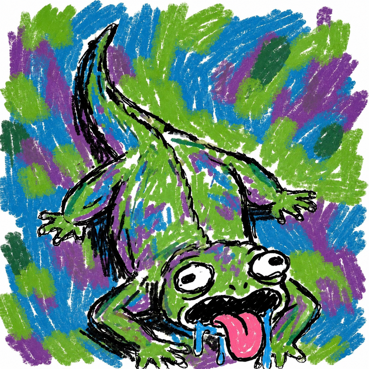 The original Lazi Lizard token artwork